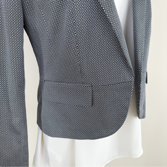 Worthington Size 8 Black White Cirque Blazer Suit Jacket - Picture 4 of 12